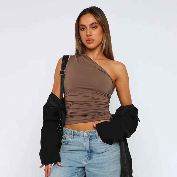 Crop Top Femme – Style Classique & Sportif – Image 2