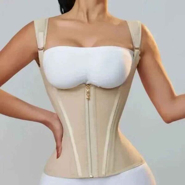 Corset Gaine Double Compression – Fermeture Éclair + Crochets – Confort Jour & Nuit – Image 3