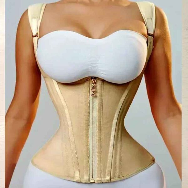 Corset Gaine Double Compression – Fermeture Éclair + Crochets – Confort Jour & Nuit – Image 2