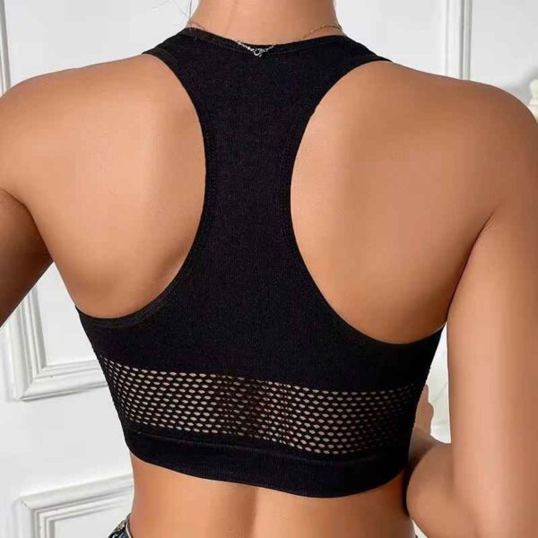 Crop Top Femme avec Détails en Tulle – Sport & Élégance Réunis – Image 3