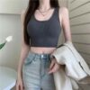 Crop Top Femme à Bretelles Fines – Image 4