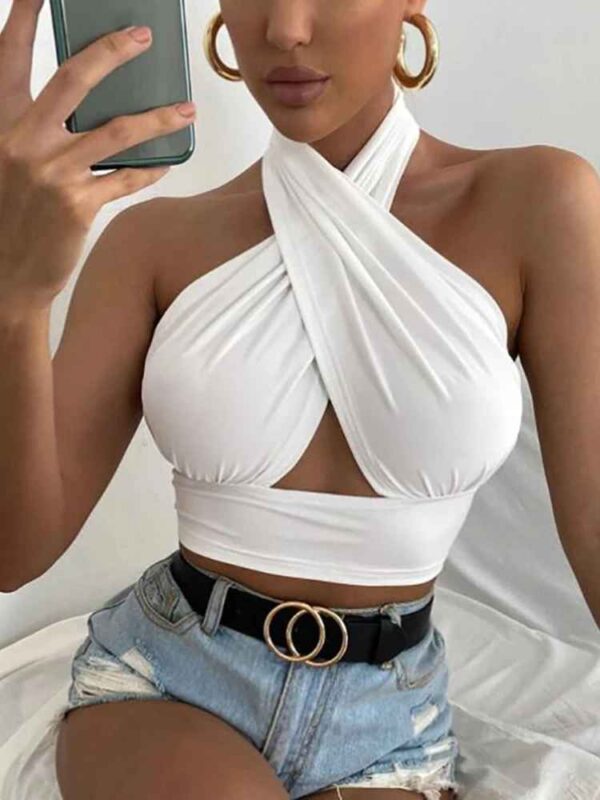 Crop Top Femme – Style Classique & Sportif – Image 4