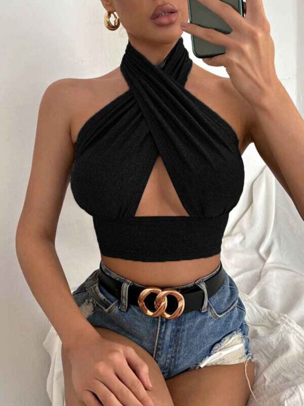 Crop Top Femme – Style Classique & Sportif – Image 3