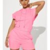 Ensemble short et t-shirt femme confortable et tendance pour l’été ou la maison – Image 4