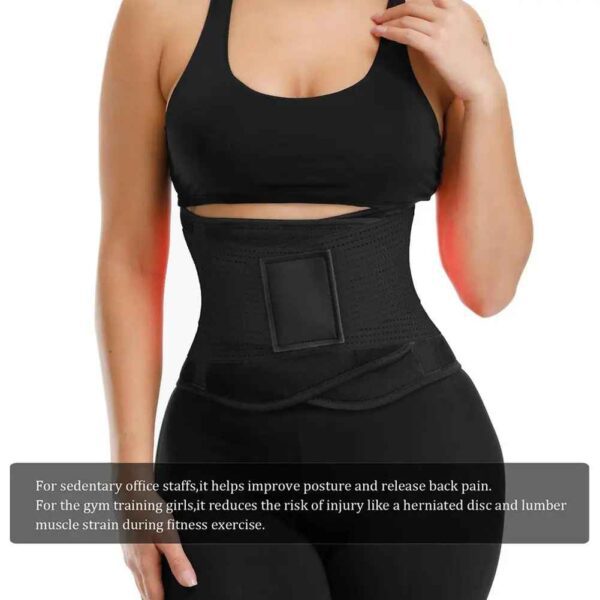 Ceinture de Sudation Unisexe – Sport & Taille Affinée avec Fermeture Velcro – Image 3