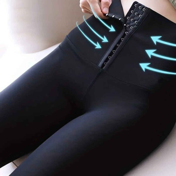 Legging Gainant Taille Haute avec Ceinture Corset – Silhouette Sculptée – Image 2