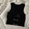 Crop Top Femme avec Détails Métalliques – Style Audacieux – Image 5
