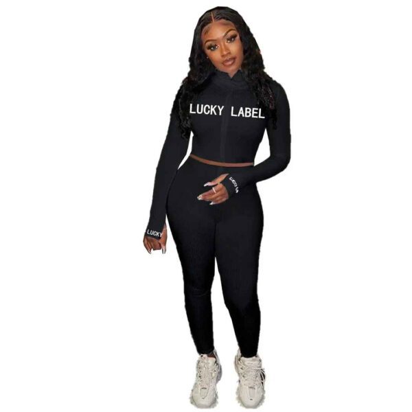 Ensemble survêtement moulant femme – Sexy, doux et confortable – Image 2