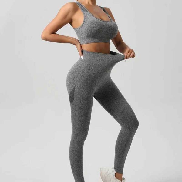 Ensemble Survêtement Femme – Crop Top Ajusté & Pantalon Moulant – Image 6