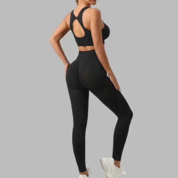 Ensemble Survêtement Femme – Crop Top Ajusté & Pantalon Moulant – Image 3