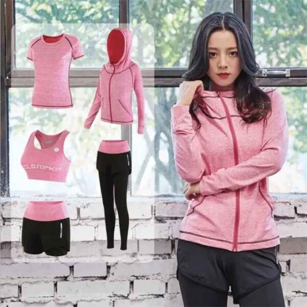 Ensemble Survêtement Femme 5 Pièces – Tissu Néoprène Polyvalent