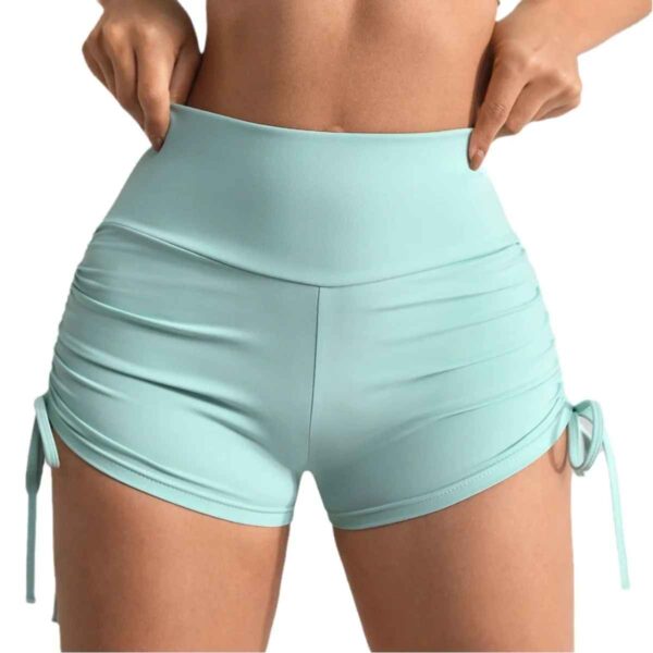 Short Legging Femme Sexy – Taille Haute avec Lacets Latéraux – Image 2
