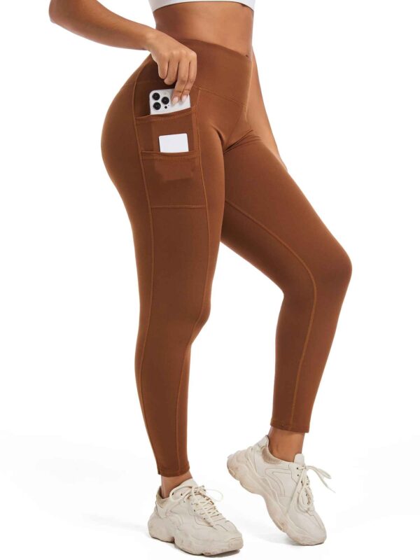 Legging Taille Haute Femme – Gainant, Extensible avec Poches Latérales – Image 2