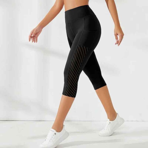 Legging Taille Haute Femme – Gainant, Extensible avec Poches Latérales – Image 2