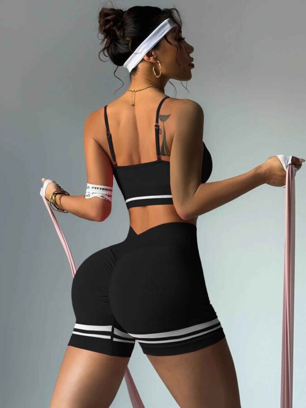 Ensemble Décontracté Femme – T-shirt et Short Style Sporty – Image 2