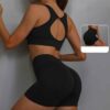 Ensemble Décontracté Femme – T-shirt et Short Style Sporty – Image 4