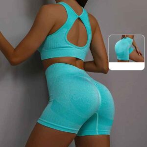 Ensemble Décontracté Femme – T-shirt et Short Style Sporty