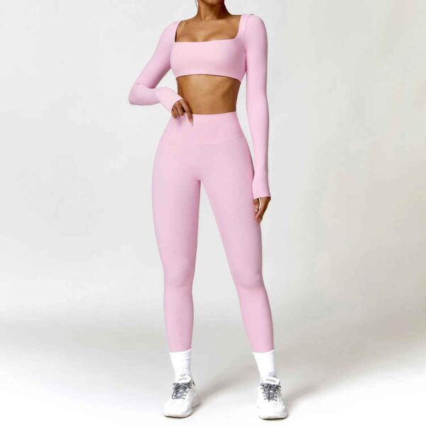 Ensemble Survêtement Femme – Crop Top Ajusté & Pantalon Moulant – Image 5