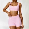 Ensemble Yoga Femme – Crop Top & Short Ajusté – Image 10