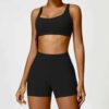 Ensemble Yoga Femme – Crop Top & Short Ajusté – Image 7