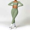 Ensemble Survêtement Femme – Crop Top Ajusté & Pantalon Moulant – Image 2