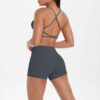 Ensemble Yoga Femme – Crop Top & Short Ajusté – Image 4