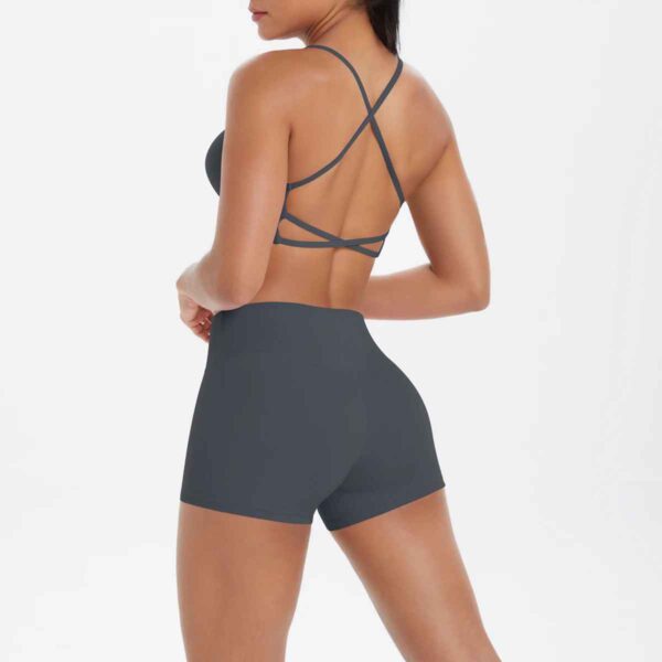 Ensemble Yoga Femme – Crop Top & Short Ajusté – Image 4