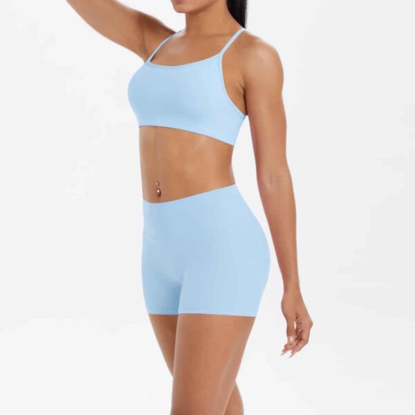 Ensemble Yoga Femme – Crop Top & Short Ajusté – Image 3