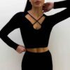 Ensemble Survêtement Femme – Crop Top Ajusté – Image 4