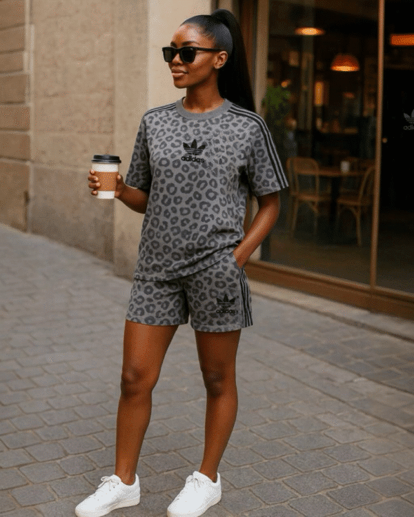 Ensemble Short Cycliste et T-shirt Ample – Confort Urbain et Style Décontracté – Image 9