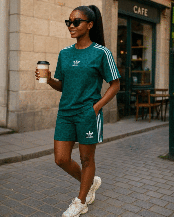 Ensemble Short Cycliste et T-shirt Ample – Confort Urbain et Style Décontracté – Image 8