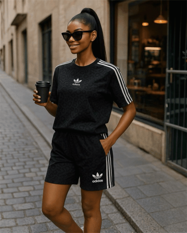 Ensemble Short Cycliste et T-shirt Ample – Confort Urbain et Style Décontracté – Image 6