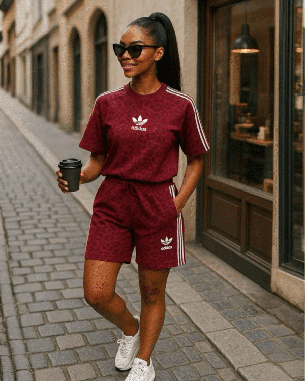 Ensemble Short Cycliste et T-shirt Ample – Confort Urbain et Style Décontracté – Image 5