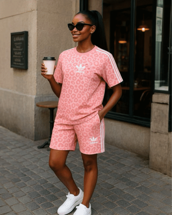 Ensemble Short Cycliste et T-shirt Ample – Confort Urbain et Style Décontracté – Image 4