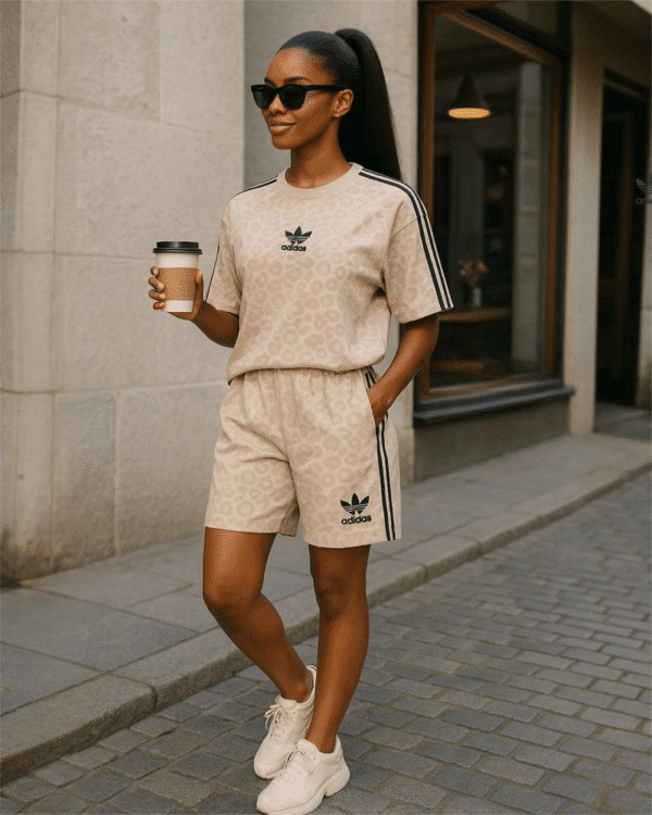 Ensemble Short Cycliste et T-shirt Ample – Confort Urbain et Style Décontracté – Image 2